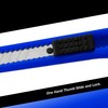 3 Blue Utility Knife Box Cutters Heavy Duty Industrial Strength