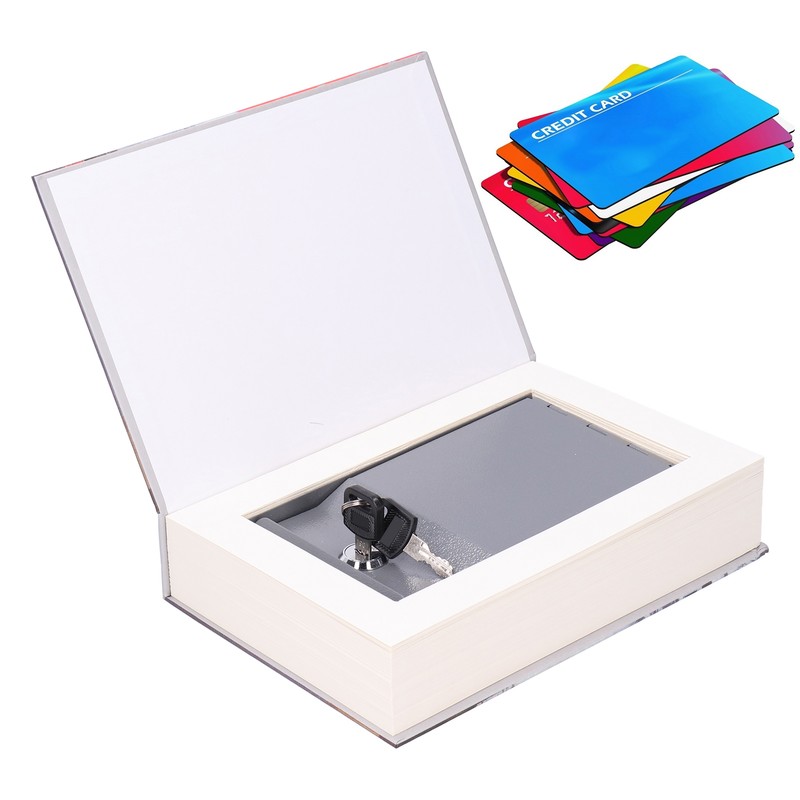 Simulation Book Security Locking Box Cash Coin Money Storage Safe