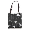 Black and White Geometric Filled Empty Triangles Abstract Tote Bag
