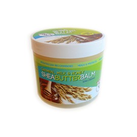 The Original CJ's BUTTer® - Bálsamo de manteca de karité totalmente natural, avena, leche y miel, 12 onzas