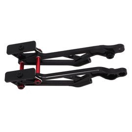 ZAWELIYO RC CNC Aluminum Rear Wing Mount for Arrma Kraton 1/8 6S Modle - Anodized Wing Support Bracket RC Car Stability Upgrade (Black Red)