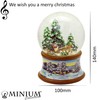 Snow Globe Family Carriage Ride Christmas Tree Get on Nostalgic