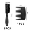 3 Fade Brush Sets 1 Comb Manicure Cleaning Brush Beard