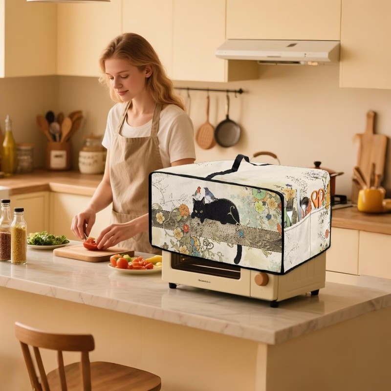 Garucesta Toaster Oven Cover Dustproof Protective Countertop Convection Oven Cover