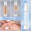 ZDNT 6 Stück 100ml Airless Pumpspender,Creme Spender Pumpflasche Leer,Nachfüllbar Vakuum