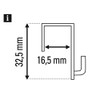 Gardinia Decorative Hooks Transparent, 3,5 x 2 cm