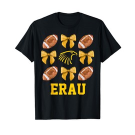 Embry-Riddle Aeronautical University Football Bow Women T-Shirt