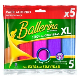Ballerina Microfibre Cloth - Pack of 5