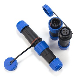 Shengbowi Aviation Plug 4-Pin 5A IP68 Waterproof and Dustproof Solderless Connection Plug for Outdoor Lamps Screw Variants SP16