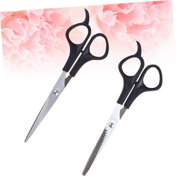 OATIPHO 4pcs Stainless Steel Hair Scissors Professional Hair Cutting and Thinning Shears for Stylists Home Use Durable Portable Barber Tools for Family and Pet Grooming