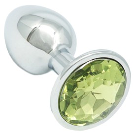 Praxia Jewelry, Plug, Small, Maximum Diameter 1.1 inches (2.8 cm), Light Green (Includes Lotion/Cleaning Cloth)