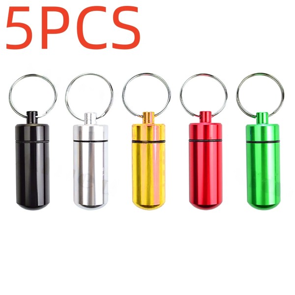 Unbranded 5Pcs Multifunction Pill Case Outdoor Portable First Aid Container