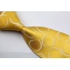 Wehug Men's Classic Tie Silk Woven Necktie Jacquard Neck Yellow