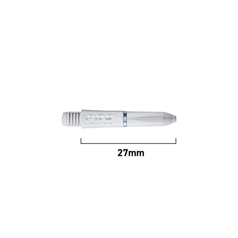 WINMAU Pro-Force White Extra Short Nylon Ring Grip Dart Stems
