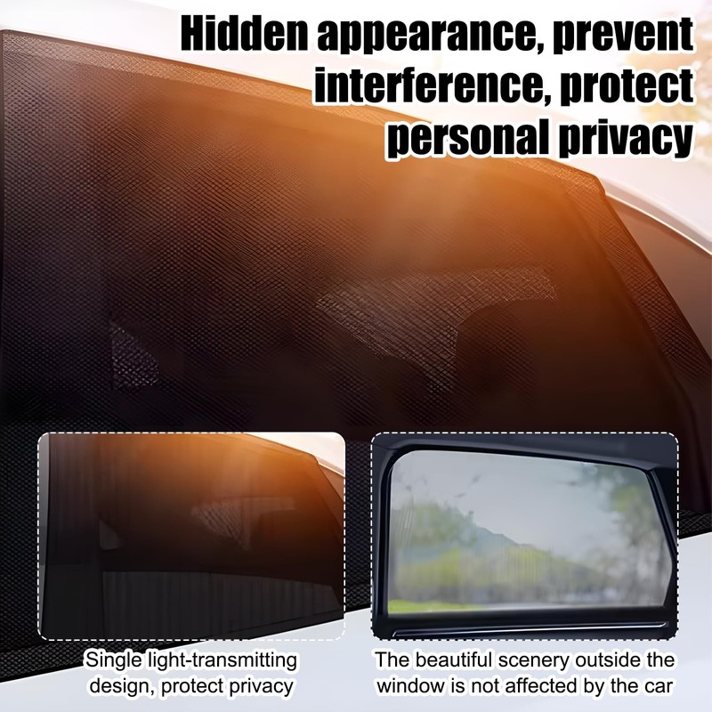 Pack of 4 car window sun protection, privacy protection, UV