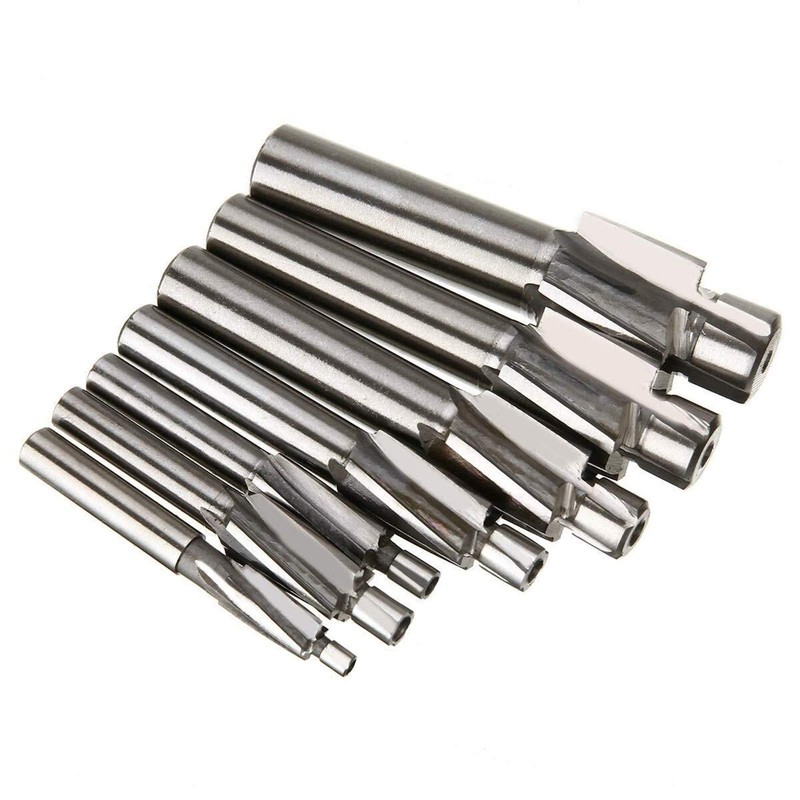 7Pcs M3-M12 Counterbore Milling Cutter High Speed Steel Pilot Slotting