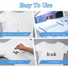 Heclia T-Shirt Ruler for Vinyl Alignment, Precision Measuring Ruler for