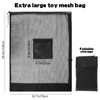 KKONHII 2Pcs Large Mesh Beach Bag Drawstring Toys Bag, Reusable