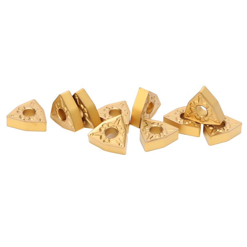 10Pcs CNC Lathe Turning Insert Indexable Solid Carbide Blade Cutting