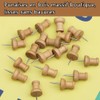 150 Pieces Wooden Thumbtacks Decorative Push Pins Marker Pen for