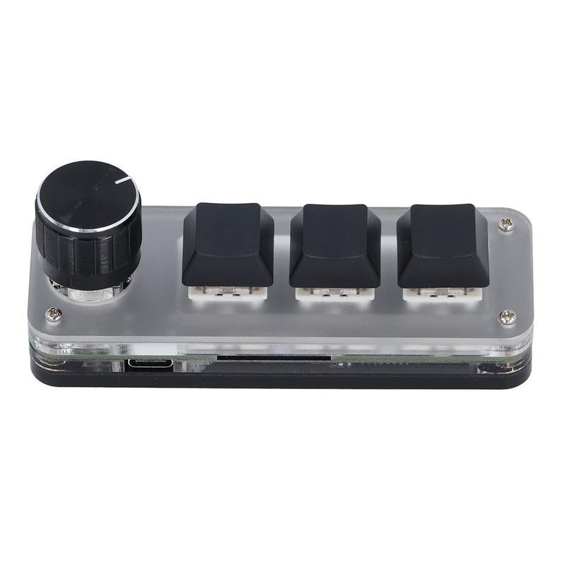 Custom Keypad 3 Key 1 Knob Mini Mechanical Keypad with