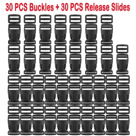 Unbranded 6/11-Yards Nylon Webbing Strap Backpack Buckle Clip Release Side Metal D Rings - E