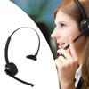 Trucker Bluetooth Headset, Single Ear Telephone Headset with Noise Cancelling