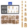 Knpwer 308 Pieces Threaded Insert and Soldering Iron Melting Aid,