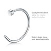 LAURITAMI 10Pcs Nose Piercing Kit, Disposable Piercing Gun Built-in Nose