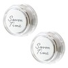 Harukado Carall 3593 Savon Time Clips, 2 Pack, Whitey Shower