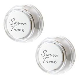 Harukado Carall 3593 Savon Time Clips, 2 Pack, Whitey Shower