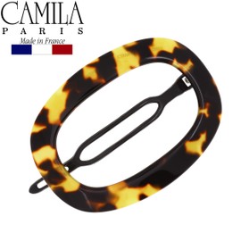 Camila Paris CP2793 French Hair Barrettes Clips for Girls, Handmade, Tokyo, Metal-Free Closure Strong Hold Grip Hair Clips for Women, No Slip Durable Styling Girls Hair Accessories, Made in France