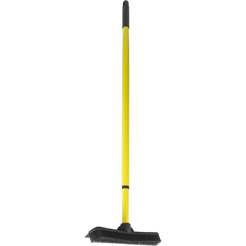 FURemover Original Pet Hair Rubber Broom with Squeegee, with 58”