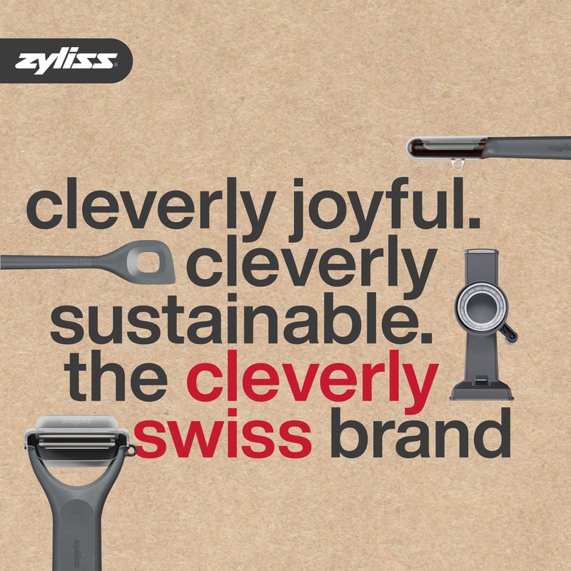 Zyliss Pizza and Pastry Cutter, Stainless Stell Pizza Wheel, Crust