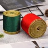 HIXNUG 2 Rolls Velvet Wired Ribbon Wide Wired Edge Ribbon