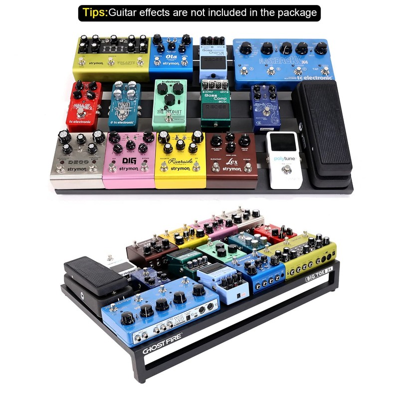 Ghost Fire Guitar Pedal Board Aluminum Alloy 4.4lb Effect Pedalboard