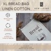New Living Bread Bag Made of 100% Organic Linen, Extra
