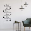 6 Pieces Vinyl Wall Decals, Faith Makes All Things Possible,
