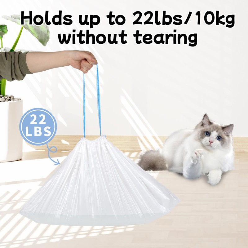 100 Count Litter Box Robot 4 and 3 Waste Bags,