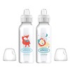 Dr. Brown's Milestones Narrow Sippy Bottle, 100% Silicone Soft Sippy