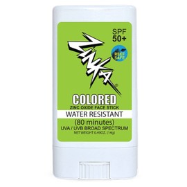 Zinka Sunscreen SPF 30 All Natural Vegan Mineral Green Colored Face Stick