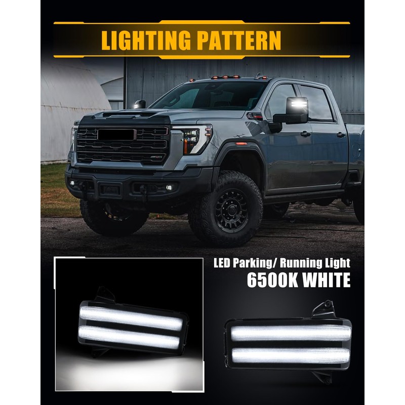 LESAUCE LED Sequential Switchback Side Mirror Lights - Compatible with