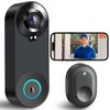 BUXFMHT Timbre con Video Inalambrico, Video Timbre Inteligente con Audio