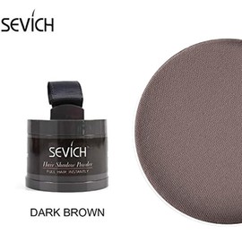 Instantly Hair Shadow Root Touch Up - Sevich Hair Line Powder, Quick Cover Grey Hair Makeup, with Puff Touch, 4g Dark Brown