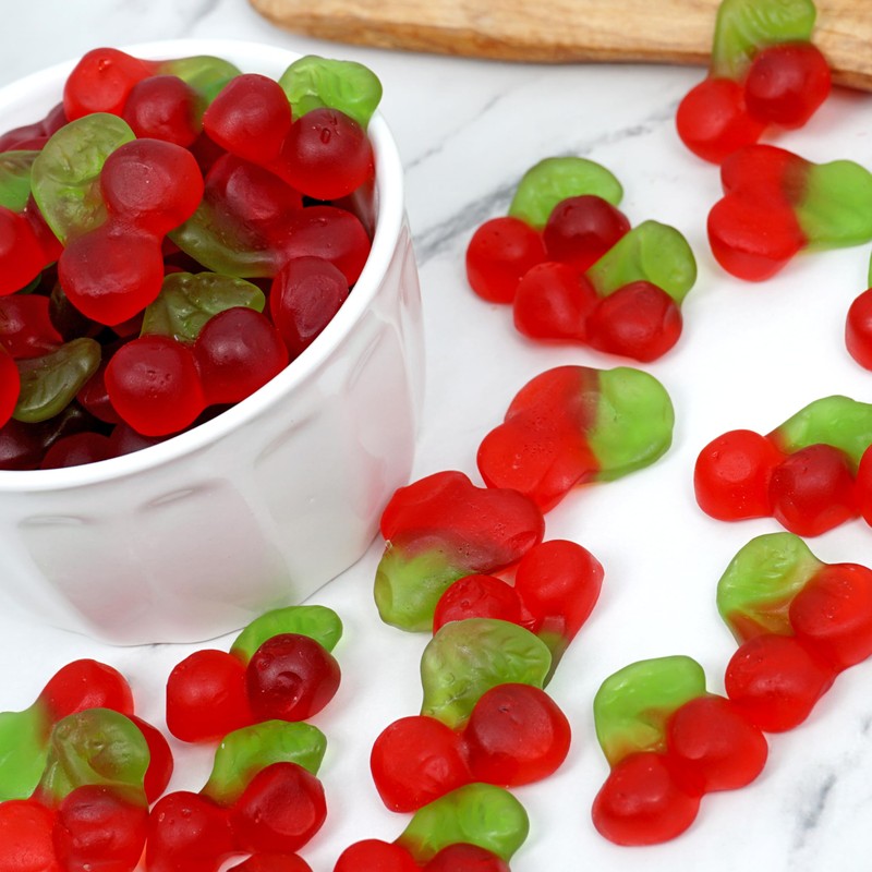 The Hampton Candy Company Gummy Cherries, 1lb Bulk Bag, Gummy
