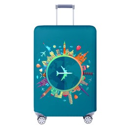 Travelkin - Fundas de equipaje para veliz aprobadas por TSA, protector de funda para veliz de 18 a 32 pulgadas, Dreaming Blue, XL(29-32inch suitcase), Moda