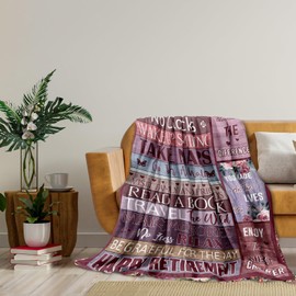 Retirement Gifts for Women/Men 2024, Best Retirement Gifts Ideas, Funny Farewell Gifts for Coworkers Women, Going Away Gift, Goodbye Gifts for Coworkers, Coworker Leaving Gift Blanket 130X150CM