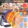 Portable Electric Space Heater 700W Quiet Ceramic Mini Heater Fan