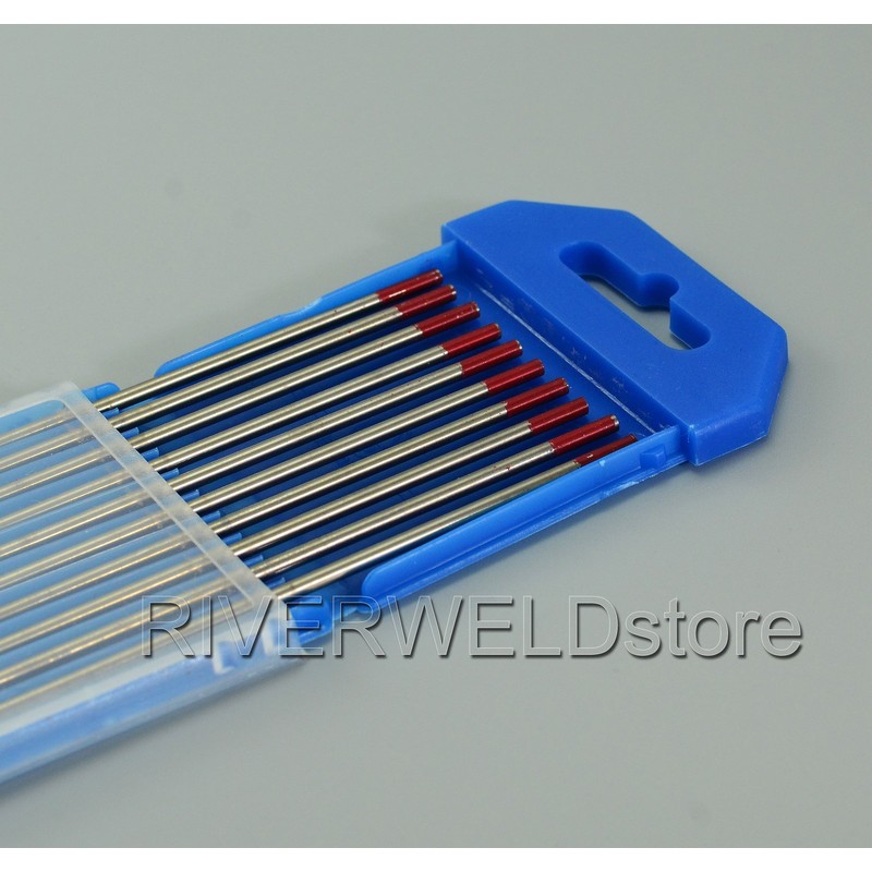 RIVERWELD TIG Welding Tungsten Electrode 2% Thoriated WT20 Red Tips