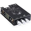 Wuchi Studio ZK-1602T Mini Amplifier | 160W×2 Stereo Power | BT 5.0 Receiver w/TDA7498E Chip | Control Wheel | USB/AUX | DC15-36V